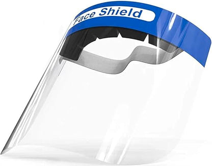 Reusable full face shield with anti fog coating for dental and medical use