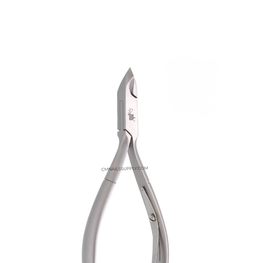 Professional cuticle trimmer made of high grade stainless steel for precise manicures.