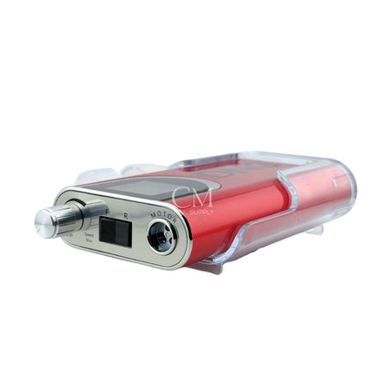 Rechargeable professional nail drill available online in Canada side view with forward and reverse button