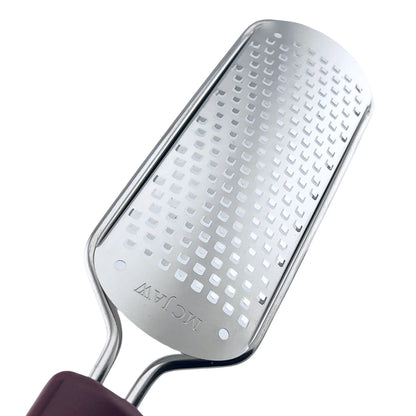 Side profile of MC JAW foot file showing ergonomic handle design