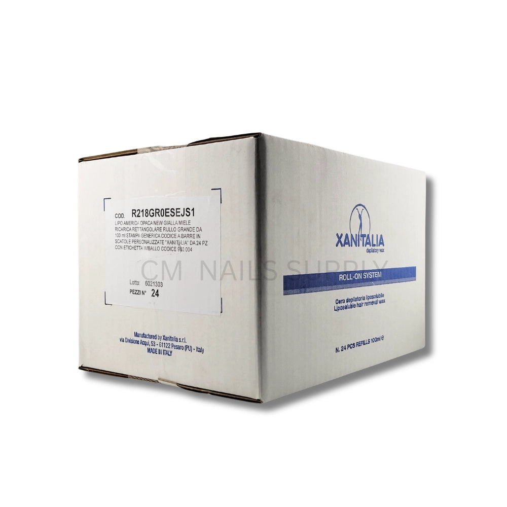 Professional roll on wax cartridge with honey formula for smooth and efficient hair removal.