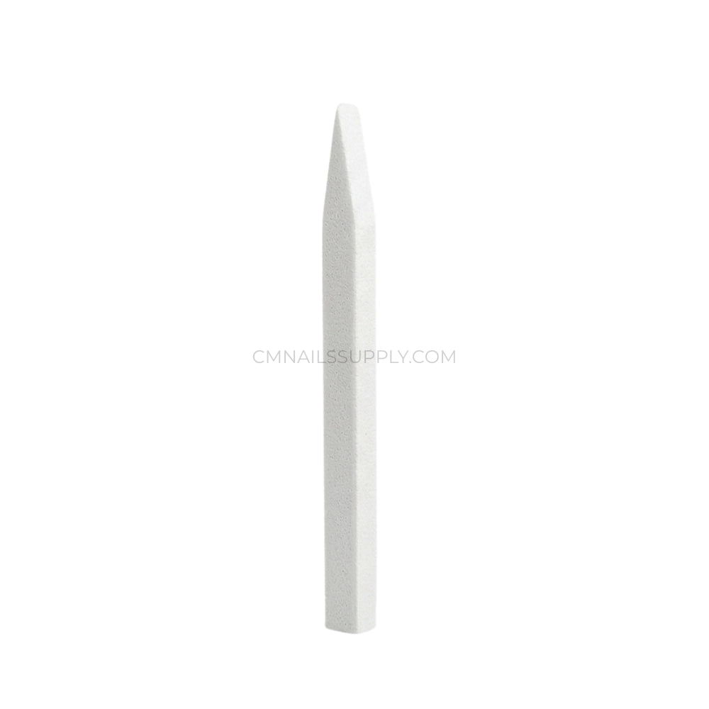 white Professional stone cuticle pusher for gentle exfoliation and clean nail beds.