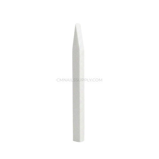 white Professional stone cuticle pusher for gentle exfoliation and clean nail beds.