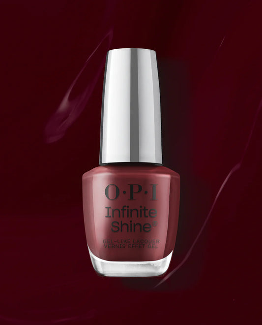 OPI Infinite Shine Raisin' The Bar L14 deep red cream finish nail polish – buy online in Canada | CM Nails Supply