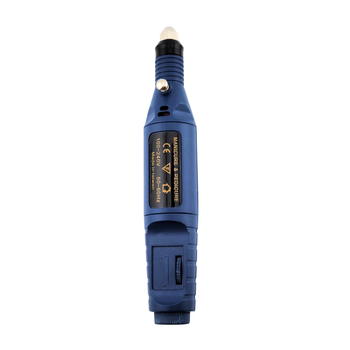 Rechargeable 13000 RPM nail drill in blue for professional nail technicians