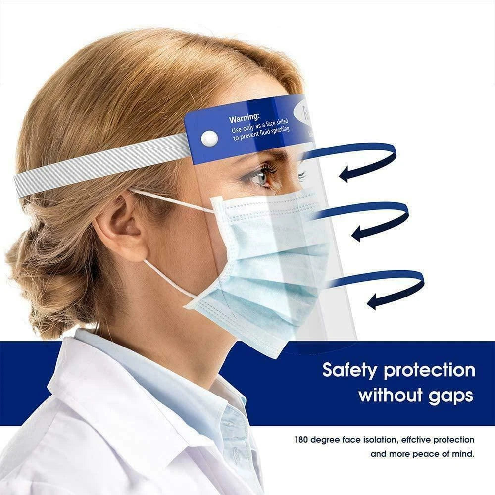 Lightweight protective face shield for salons and dental clinics