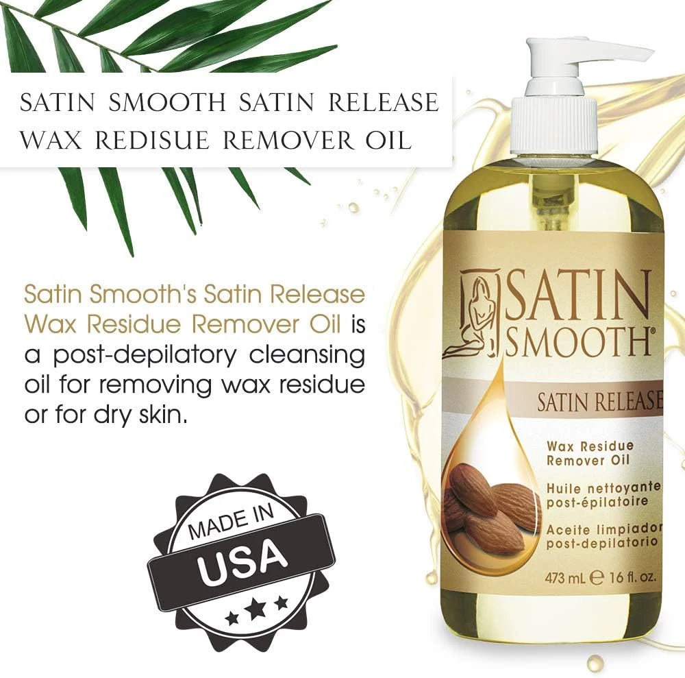 Using Satin Smooth wax residue remover to clean wax warmer and salon tools