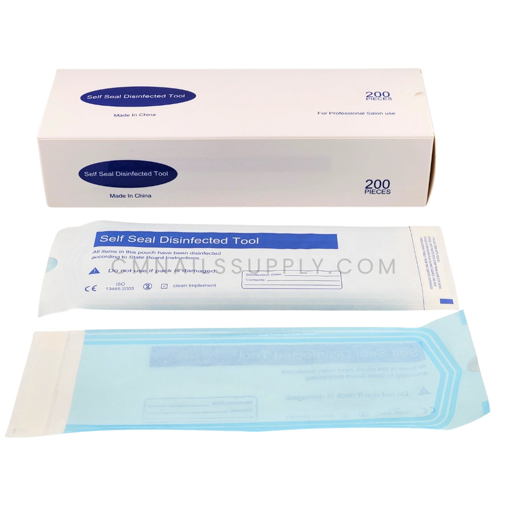 Self-sealing sterilization pouches 200 pack for nail salons Canada