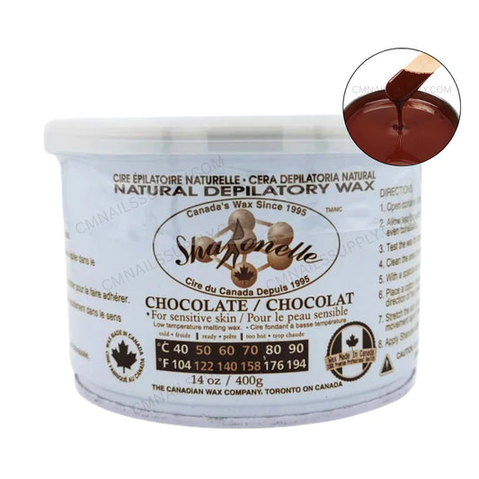 Sharonelle Natural Soft Wax chocolate 14 oz hair removal wax can made in Canada