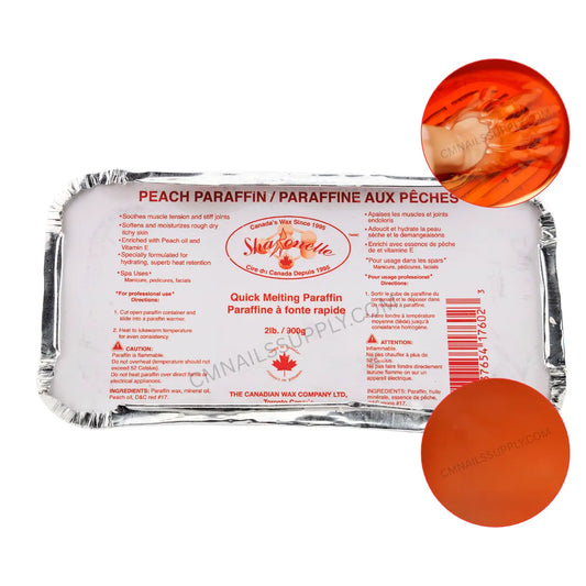 Sharonelle Peach Paraffin Wax 2 lbs container