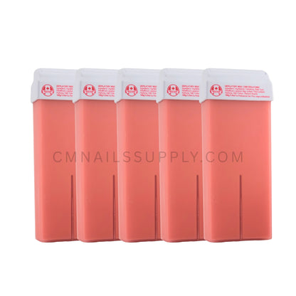 Sharonelle Pink Cream Roll-On Wax Cartridges 5 pack gentle waxing formula
