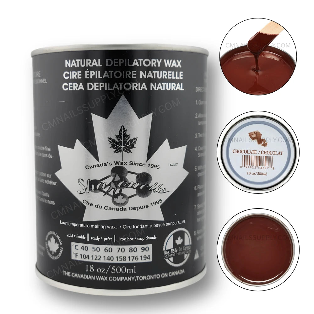 Sharonelle Soft Wax Chocolate 18 oz hair removal wax application for professional waxing services