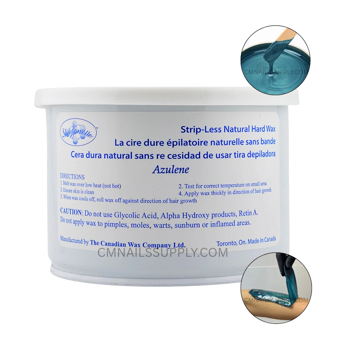 Sharonelle Stripless Hard Wax Azulene 14 oz can
