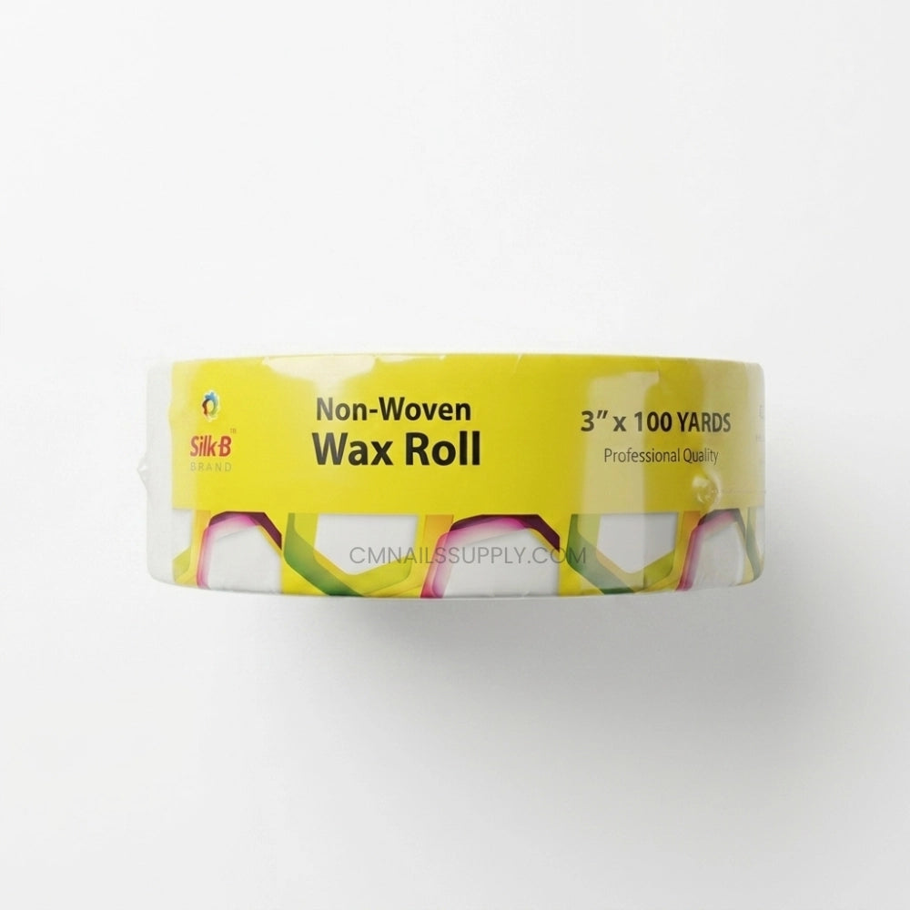 Soft wax strip roll being cut to length for legs arms and body hair removal service