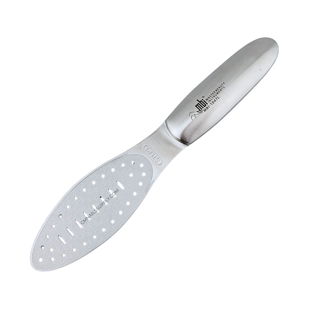 MBI stainless steel foot file ergonomic handle double sided pedicure tool Canada