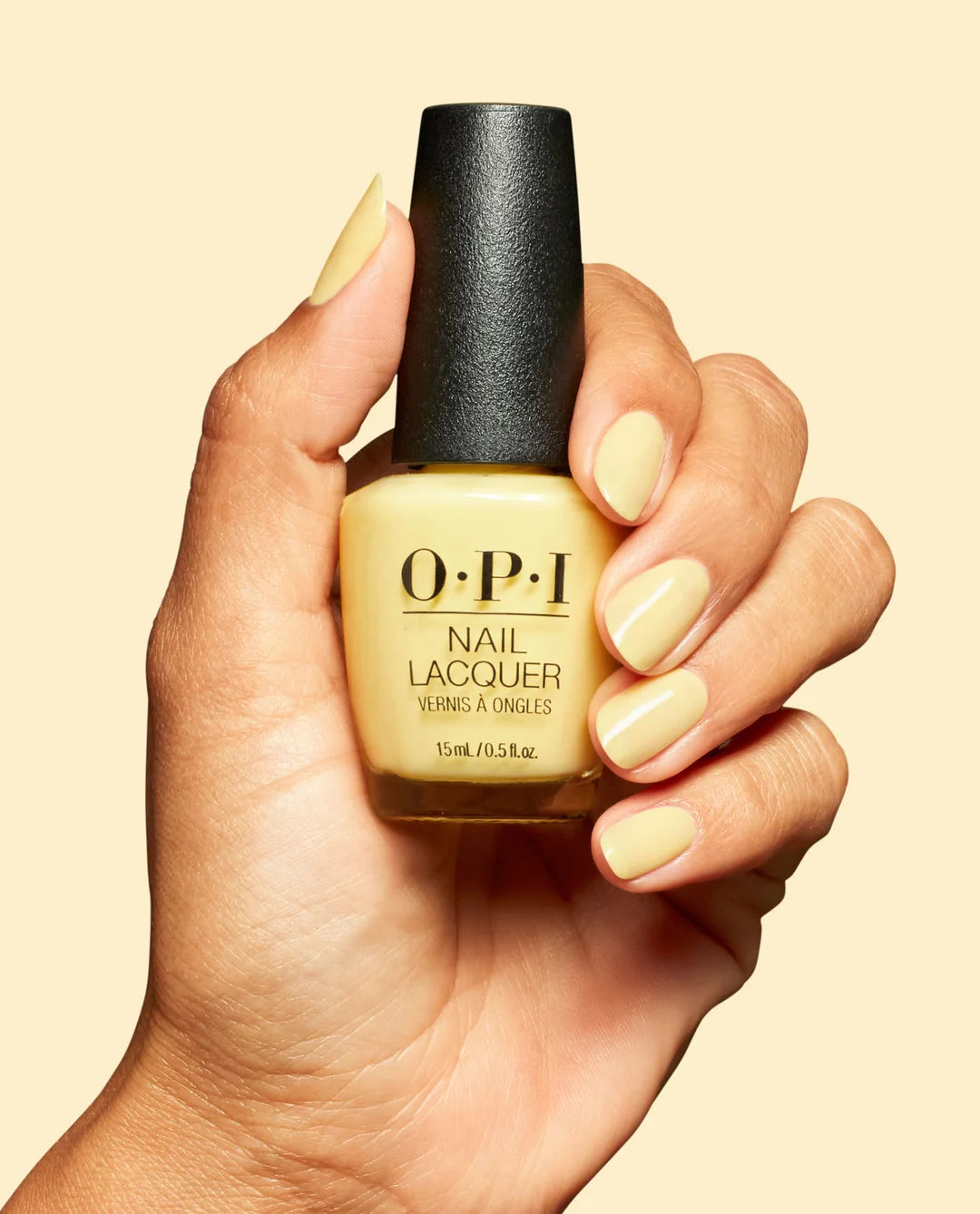 OPI Sunny Bunny S069 butter yellow crème nail polish