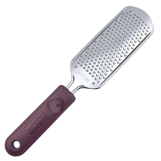 MC JAW stainless steel foot file with replaceable blade shown from front