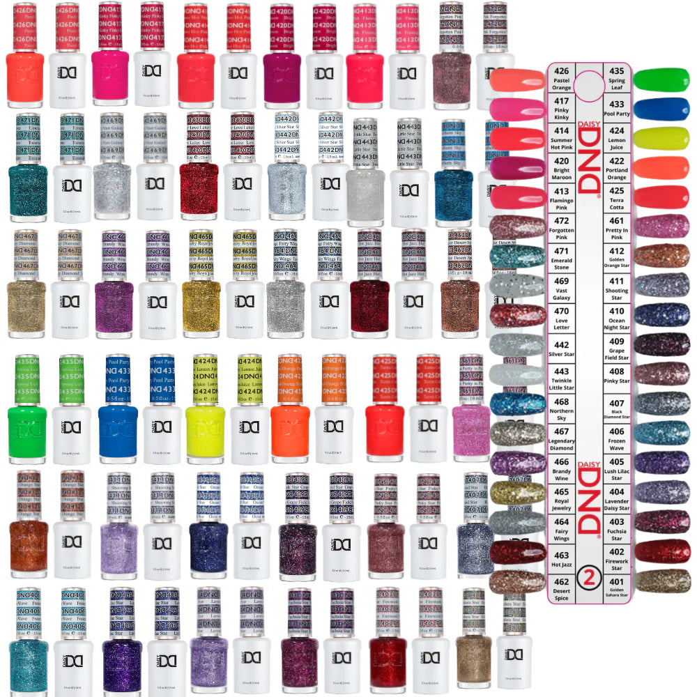 DND Gel Polish Set | 36 Colour Collection #2 (Shades #401-472)
