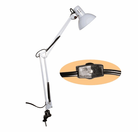 Swing arm nail desk lamp and manicure table lamp for nail salons
