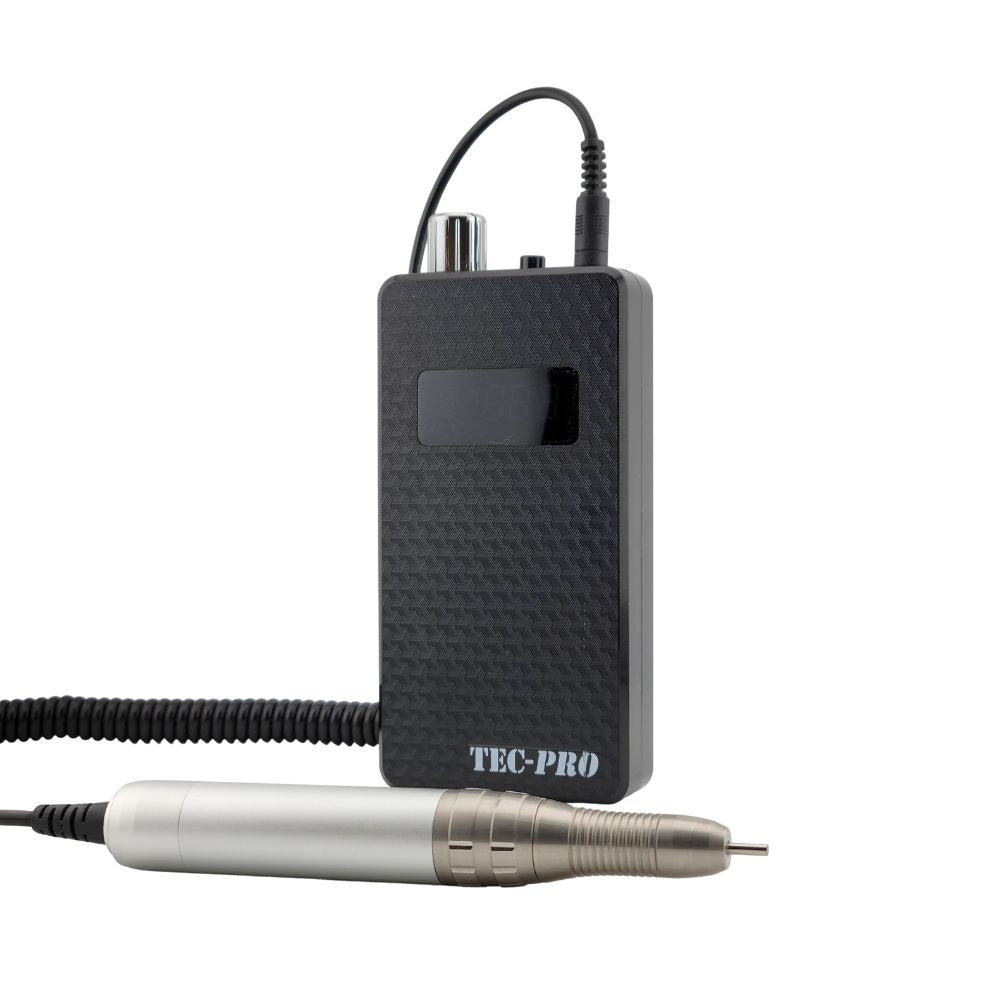 Tec-Pro Nail Drill 30K Black Brushless Rechargeable E-File