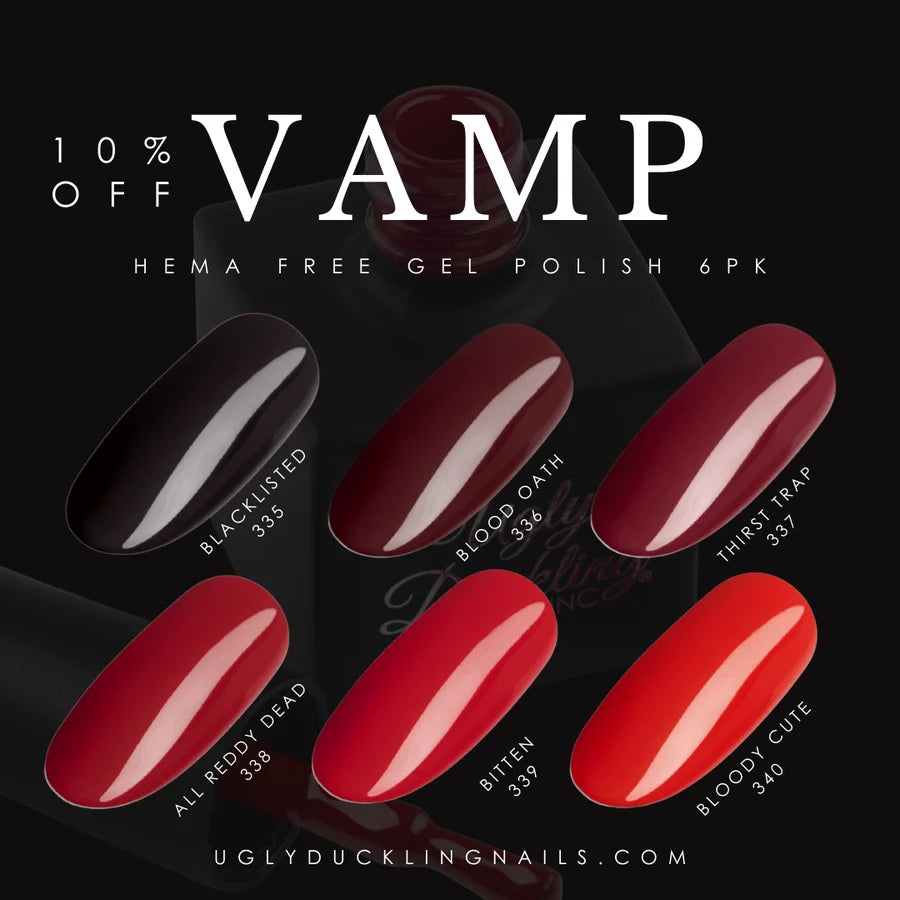 Ugly Duckling vamp gel polish collection finish guide