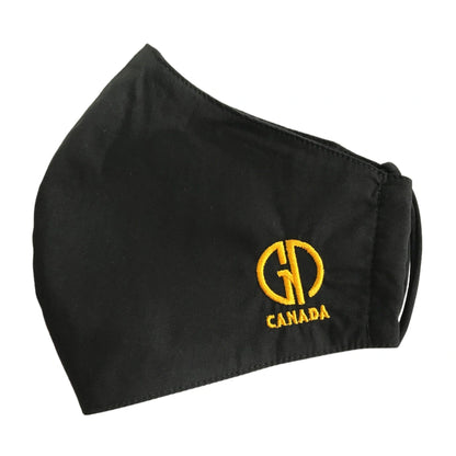 Comfortable reusable black face mask for beauty professionals