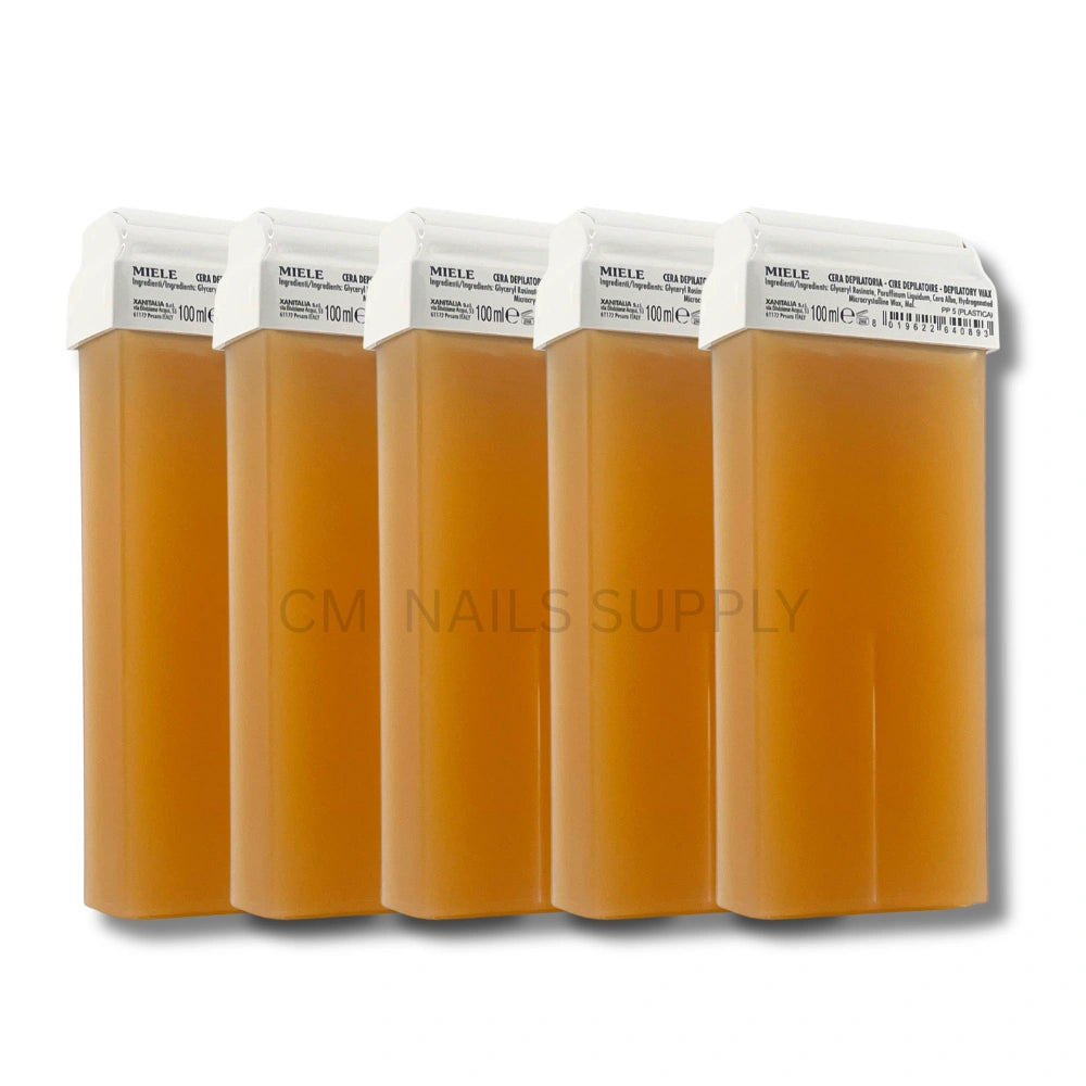 Xanitalia roll on wax cartridge with Italian honey wax for professional body hair removal.