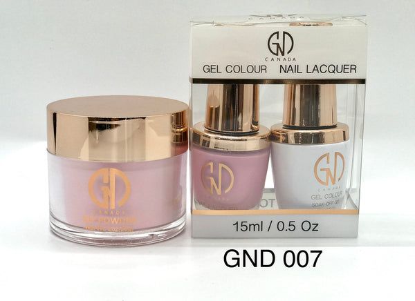 3-in-1 Nail Combo: Dip, Gel & Lacquer #007 | GND Canada® - CM Nails & Beauty Supply