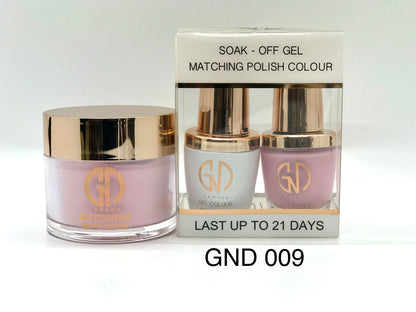 3-in-1 Nail Combo: Dip, Gel & Lacquer #009 | GND Canada® - CM Nails & Beauty Supply