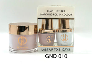 3-in-1 Nail Combo: Dip, Gel & Lacquer #010 | GND Canada® - CM Nails & Beauty Supply