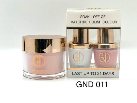 3-in-1 Nail Combo: Dip, Gel & Lacquer #011 | GND Canada® - CM Nails & Beauty Supply