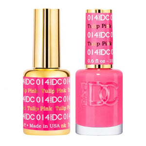 DC Tulip Pink #014 - Gel Polish & Lacquer Duo - CM Nails & Beauty Supply