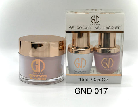 3-in-1 Nail Combo: Dip, Gel & Lacquer #017 | GND Canada® - CM Nails & Beauty Supply