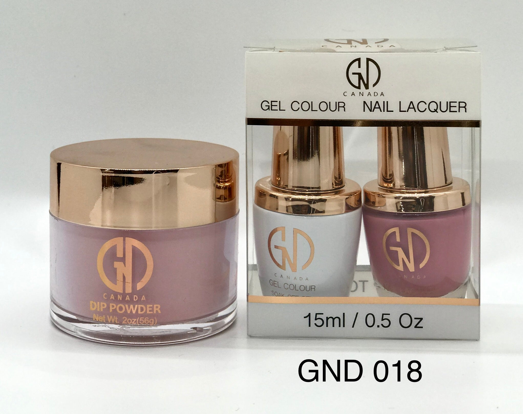 3-in-1 Nail Combo: Dip, Gel & Lacquer #018 | GND Canada® - CM Nails & Beauty Supply