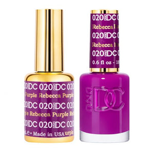 DC Rebecca Purple #020 - Gel Polish & Lacquer Duo - CM Nails & Beauty Supply