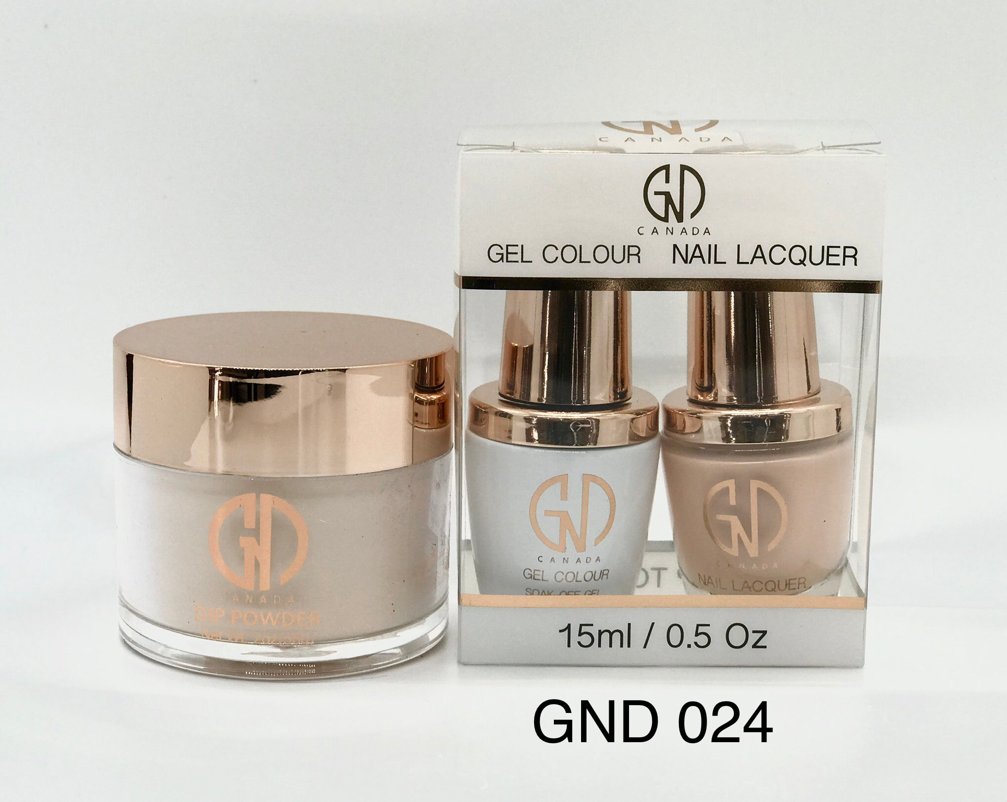 3-in-1 Nail Combo: Dip, Gel & Lacquer #024 | GND Canada® - CM Nails & Beauty Supply