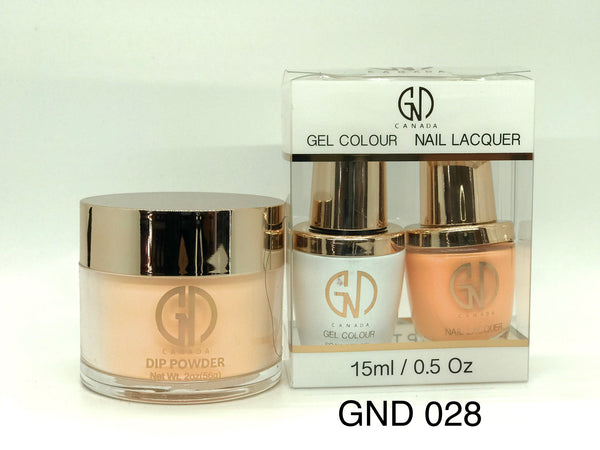 3-in-1 Nail Combo: Dip, Gel & Lacquer #028 | GND Canada® - CM Nails & Beauty Supply