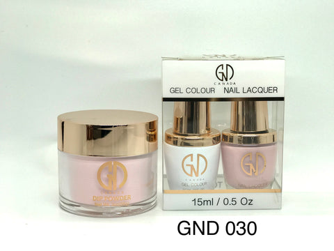 3-in-1 Nail Combo: Dip, Gel & Lacquer #030 | GND Canada® - CM Nails & Beauty Supply