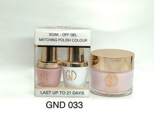 3-in-1 Nail Combo: Dip, Gel & Lacquer #033 | GND Canada® - CM Nails & Beauty Supply