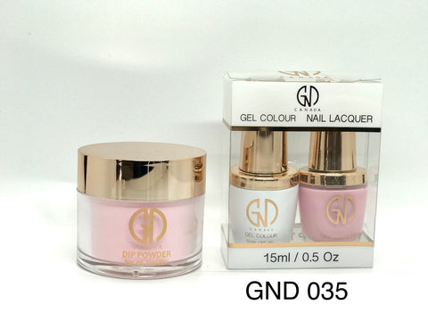 3-in-1 Nail Combo: Dip, Gel & Lacquer #035 | GND Canada® - CM Nails & Beauty Supply