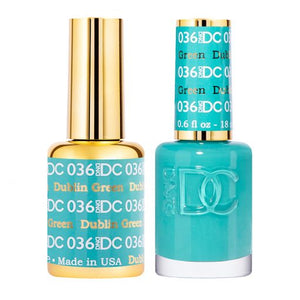 DC Dublin Green #036 - Gel Polish & Lacquer Duo - CM Nails & Beauty Supply