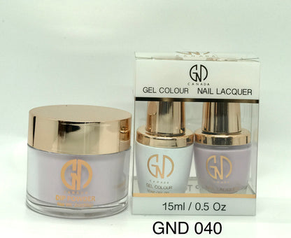 3-in-1 Nail Combo: Dip, Gel & Lacquer #040 | GND Canada® - CM Nails & Beauty Supply
