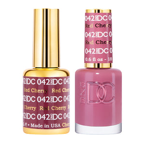 DC Red Cherry #042 - Gel Polish & Lacquer Duo - CM Nails & Beauty Supply