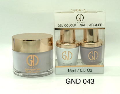 3-in-1 Nail Combo: Dip, Gel & Lacquer #043 | GND Canada® - CM Nails & Beauty Supply