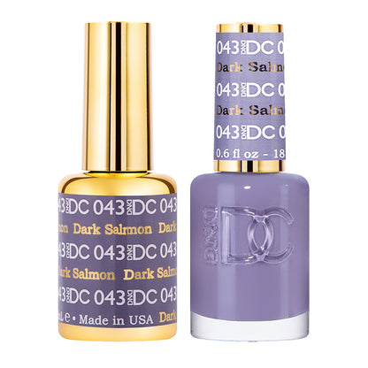 DC Dark Salmon #043 - Gel Polish & Lacquer Duo - CM Nails & Beauty Supply