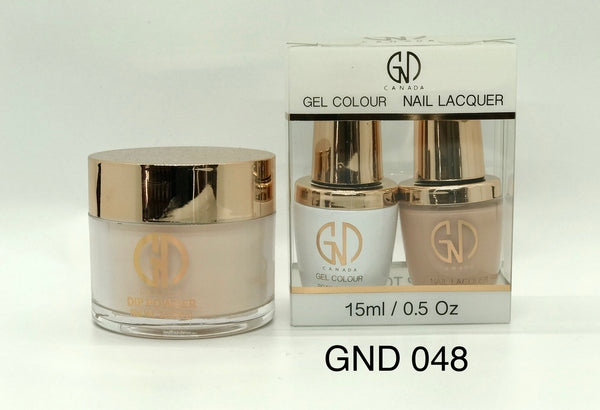 3-in-1 Nail Combo: Dip, Gel & Lacquer #048 | GND Canada® - CM Nails & Beauty Supply
