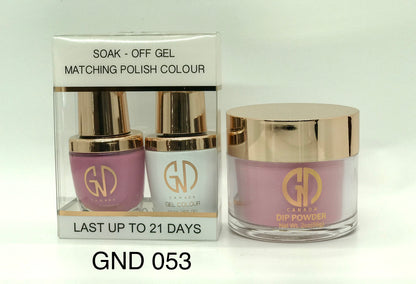 3-in-1 Nail Combo: Dip, Gel & Lacquer #053 | GND Canada® - CM Nails & Beauty Supply
