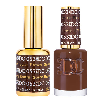 DC Spiced Brown #053 - Gel Polish & Lacquer Duo - CM Nails & Beauty Supply