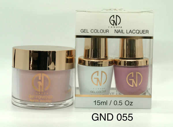 3-in-1 Nail Combo: Dip, Gel & Lacquer #055 | GND Canada® - CM Nails & Beauty Supply