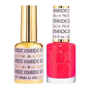 DC Aqua Pink #058 - Gel Polish & Lacquer Duo - CM Nails & Beauty Supply